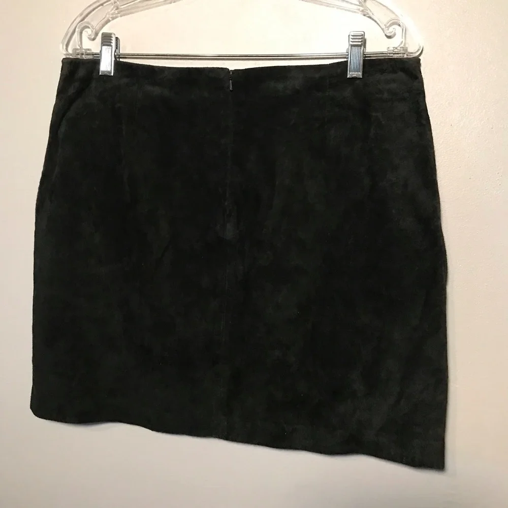 Vintage INC International Concepts Women's Skirt Size 12 Y2K Suede Mini Lined - Picture 9 of 9